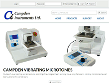 Tablet Screenshot of campdeninstruments.com
